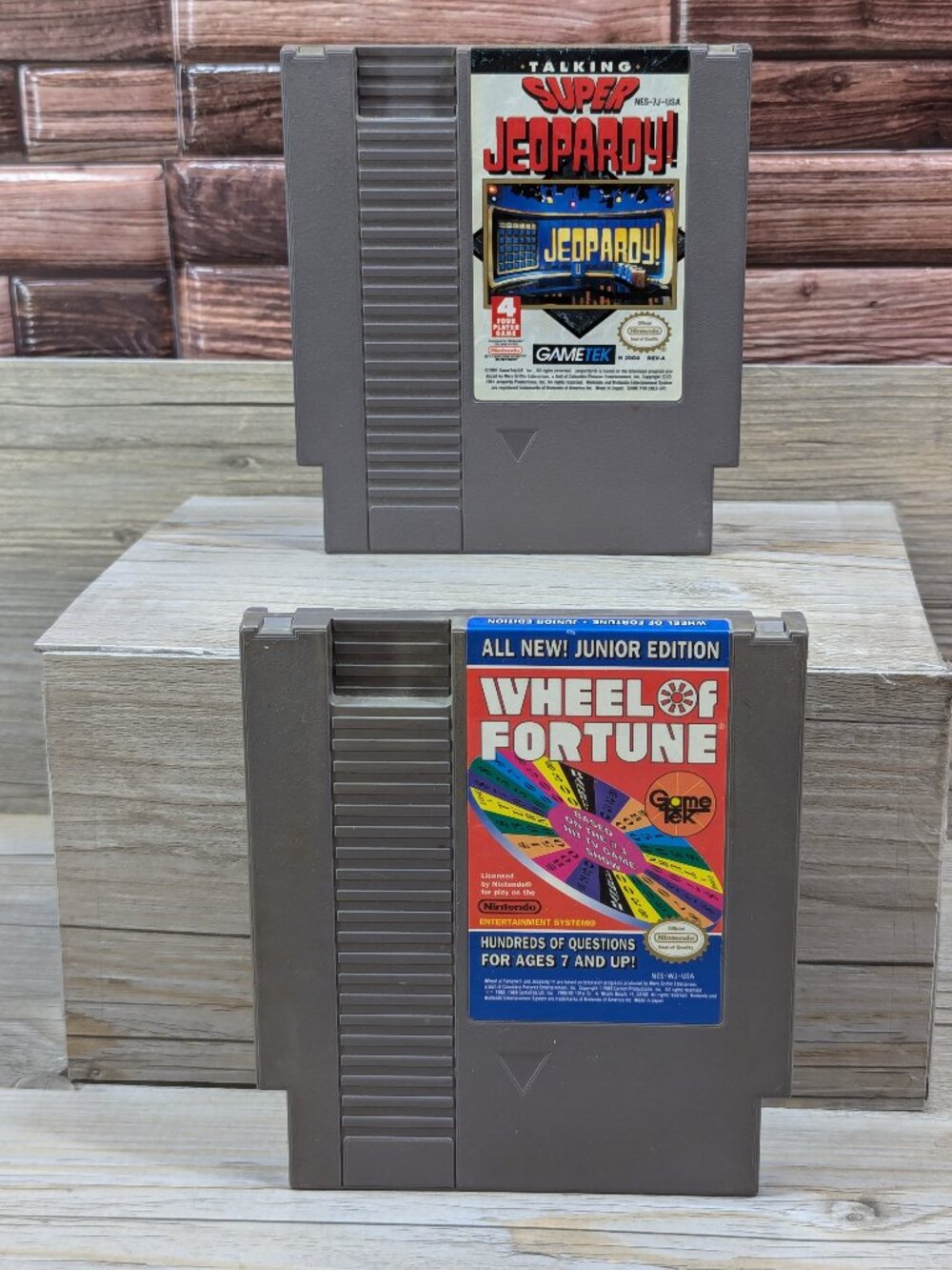 Talking Super Jeopardy & Wheel Of Fortune Junior Edition Nintendo NES GameTek
